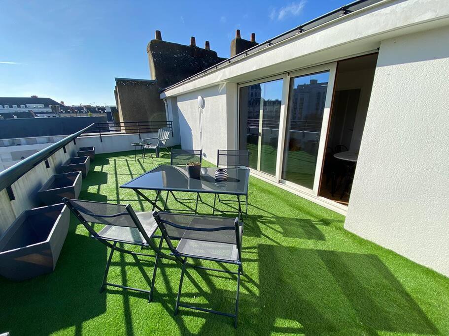 Grand Studio, Belle Terrasse Avec Vue Nantes Buitenkant foto