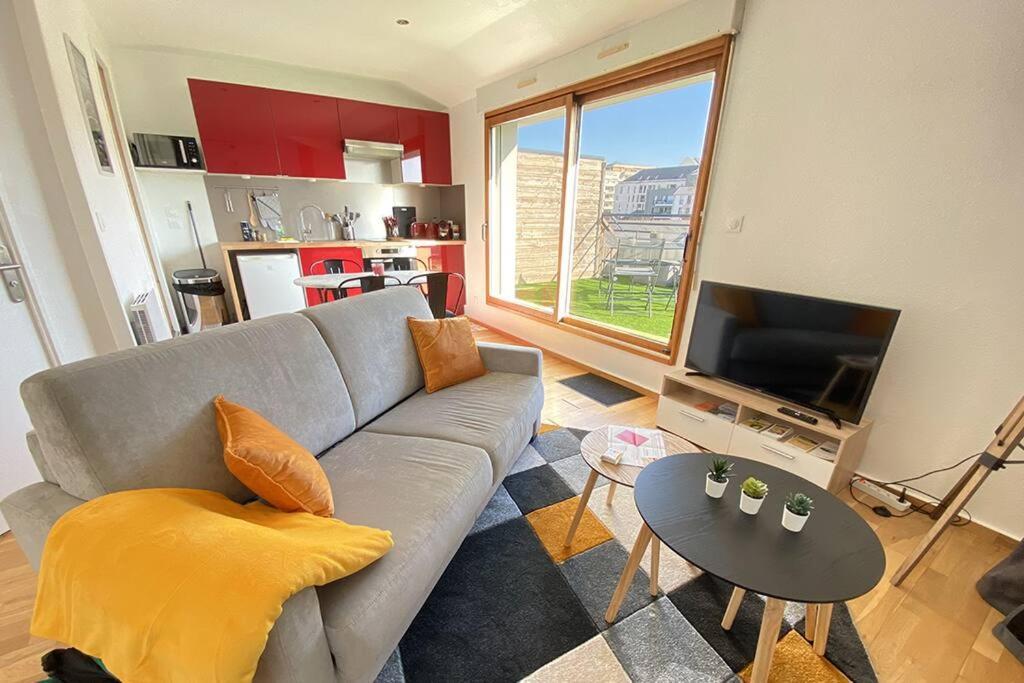 Grand Studio, Belle Terrasse Avec Vue Nantes Buitenkant foto